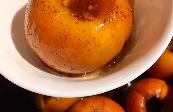 Manzanas asadas al toffee