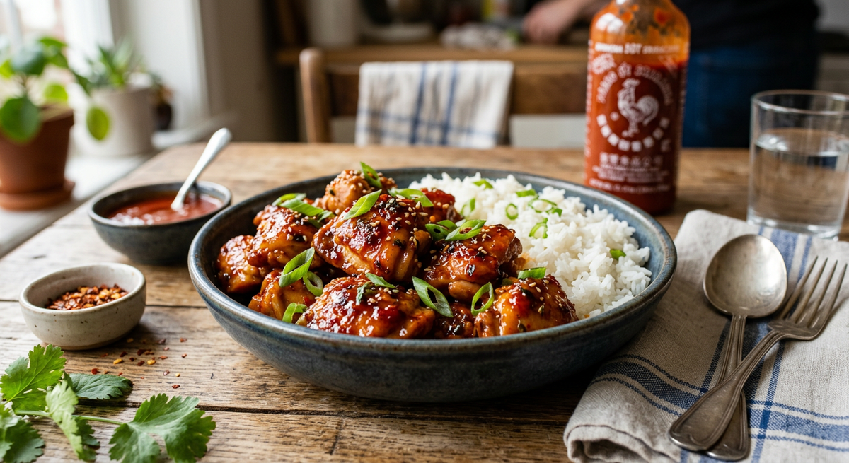 Pollo al sriracha