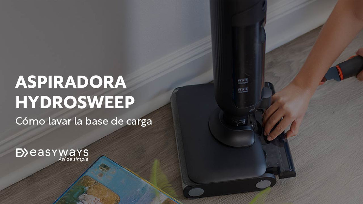 Cómo limpiar la base de carga paso a paso