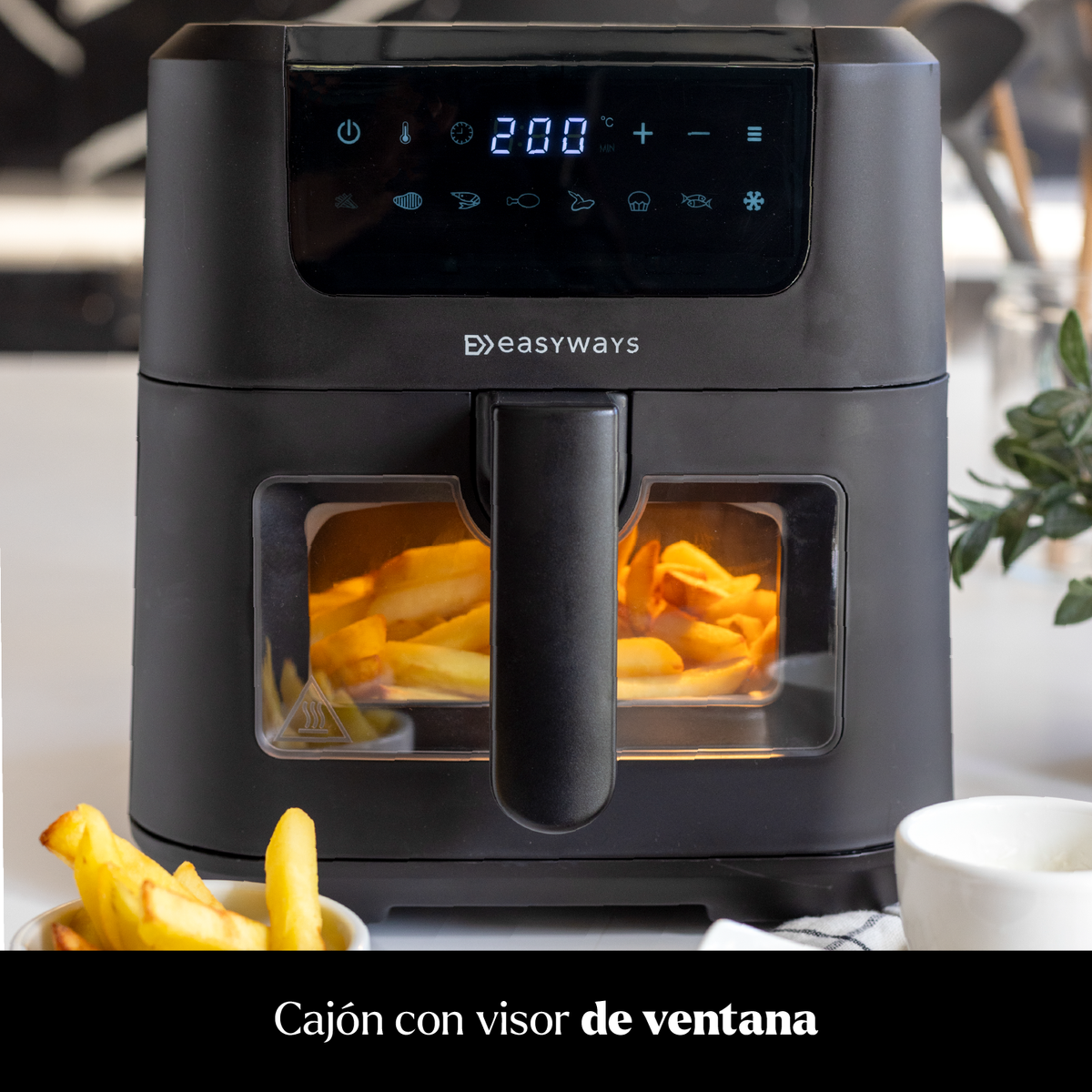 Freidora de Aire Air Fryer Chic Prime 5 L con Visor EasyWays
