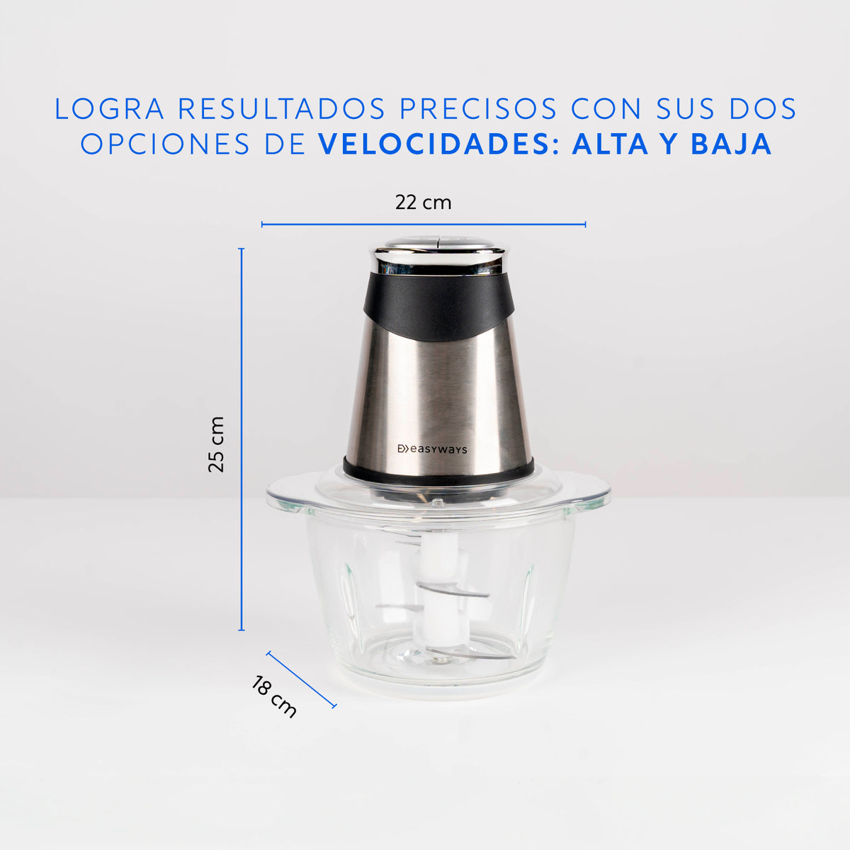 Picadora Eléctrica Alimentos Power Cutter 1,2 L EasyWays