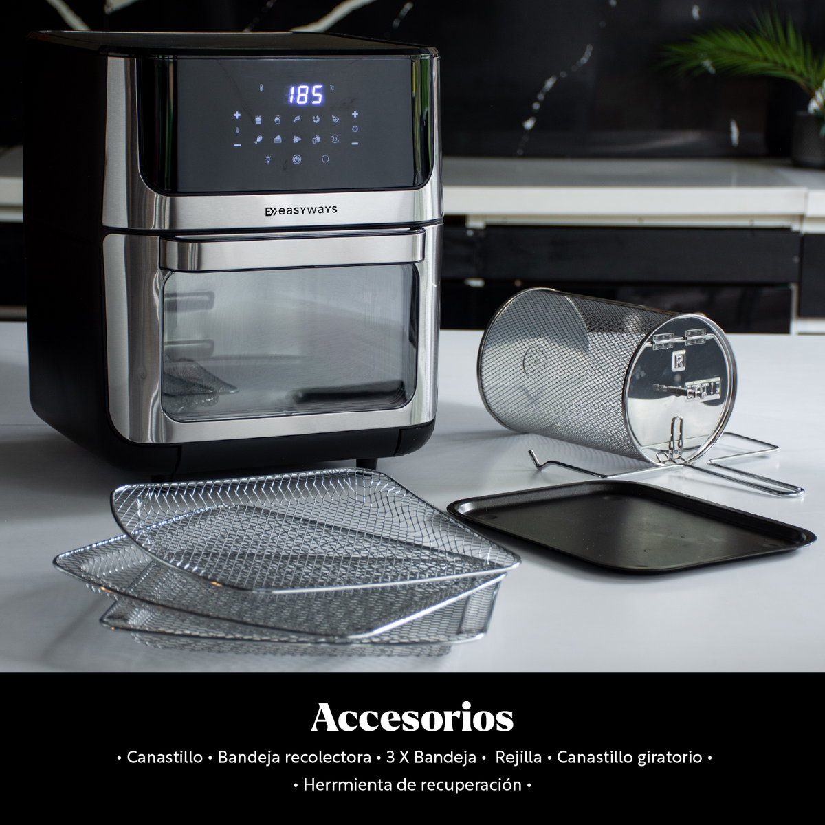 Freidora de Aire Horno Air Fryer Plus Lite 12 L EasyWays