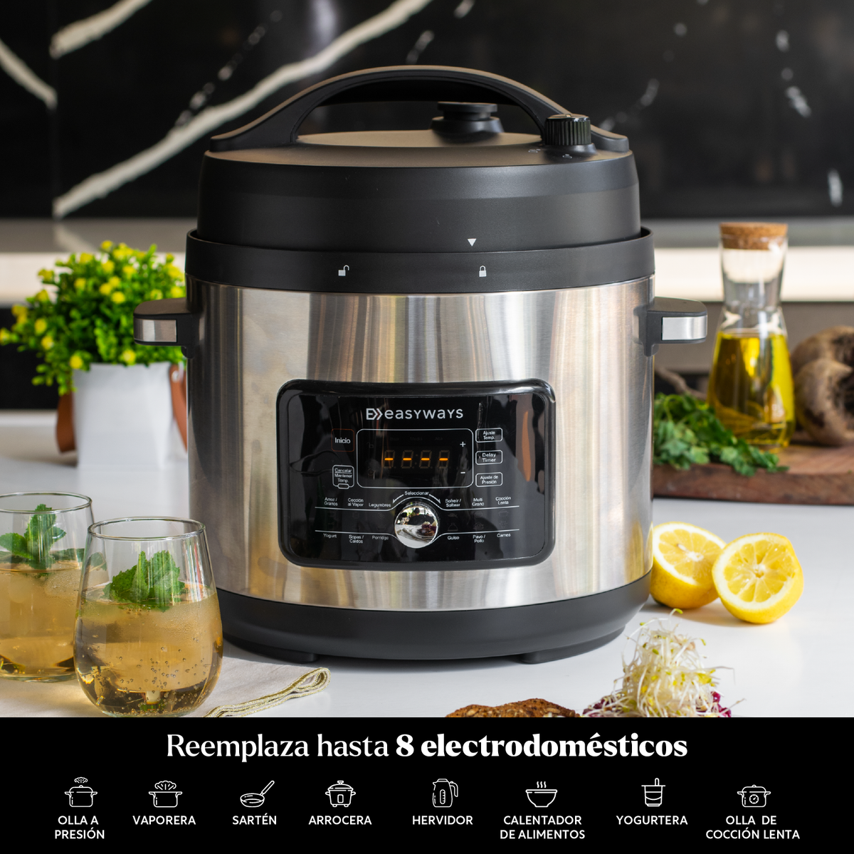 Olla Presión Multifuncional Fast Pot 5,7 L EasyWays