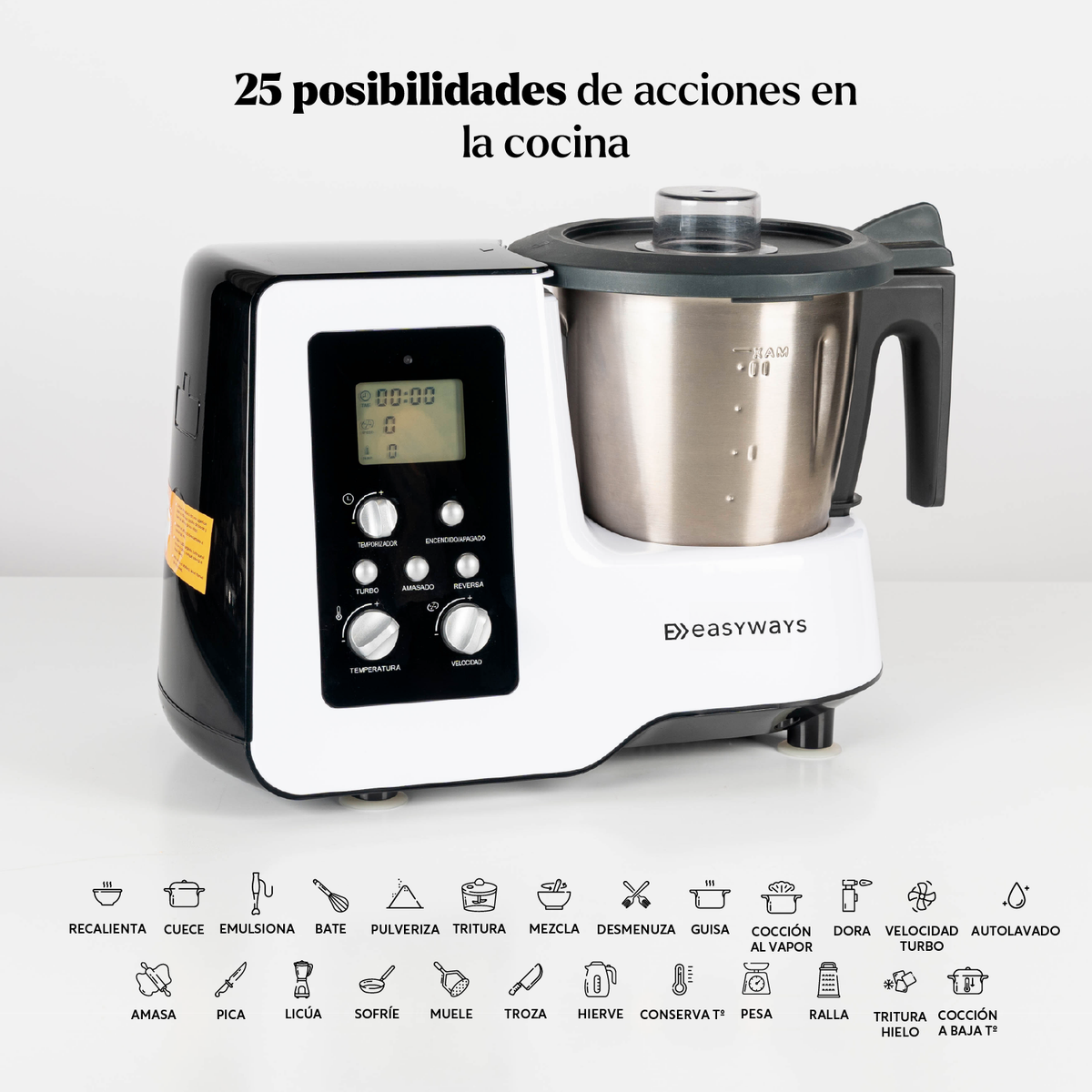 Robot de Cocina Kitchen Pro 2 L EasyWays