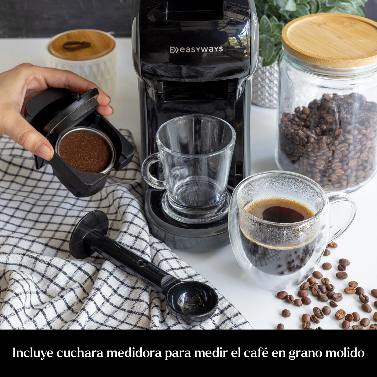 Cafetera Cápsulas Espresso Milano Coffee 3 en 1 EasyWays