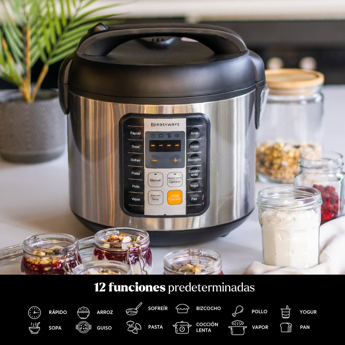 Olla Eléctrica Multifuncional MultiCooker Pro 5,5 L EasyWays
