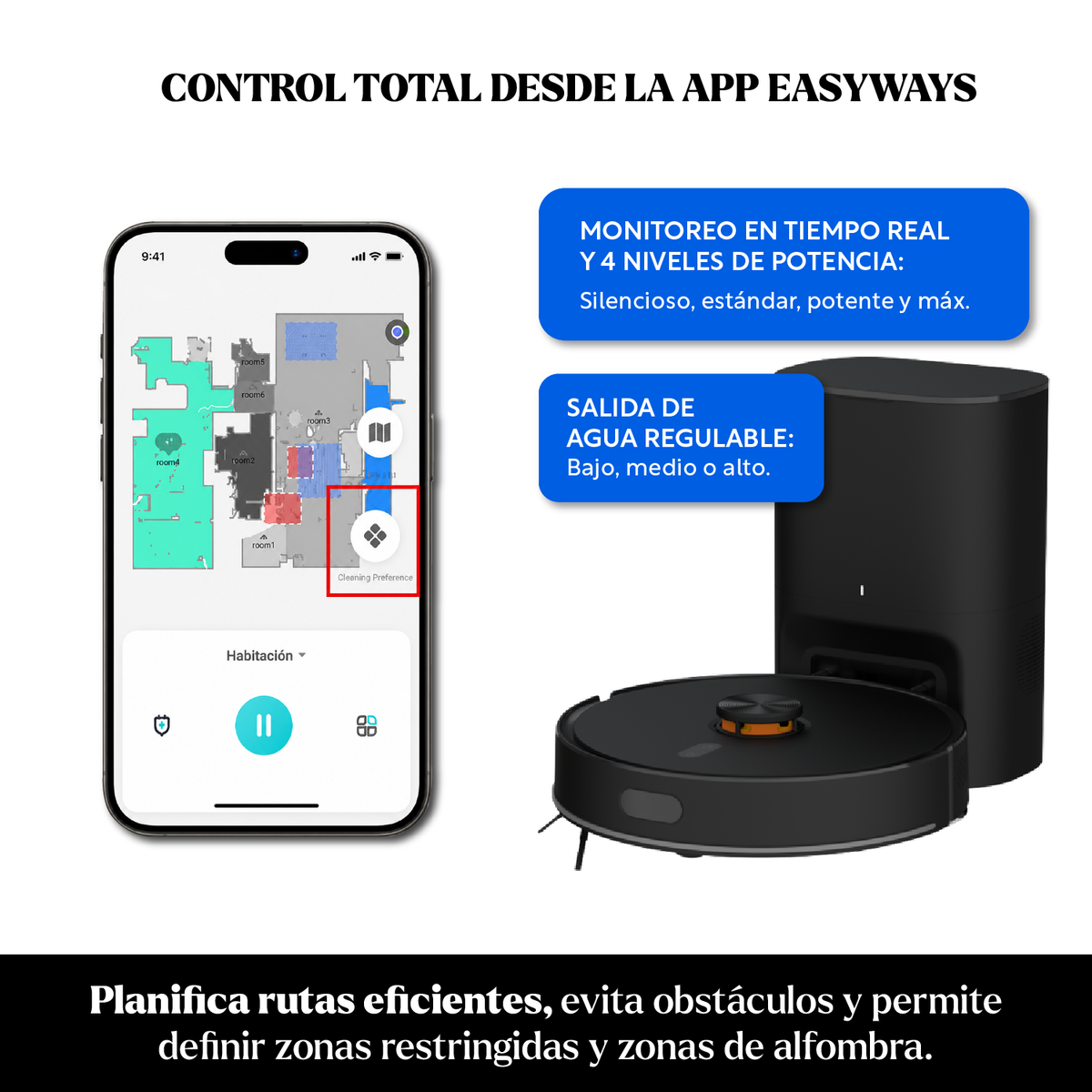 Aspiradora Robot SmartClean 360 Prime con Estación de Autovaciado