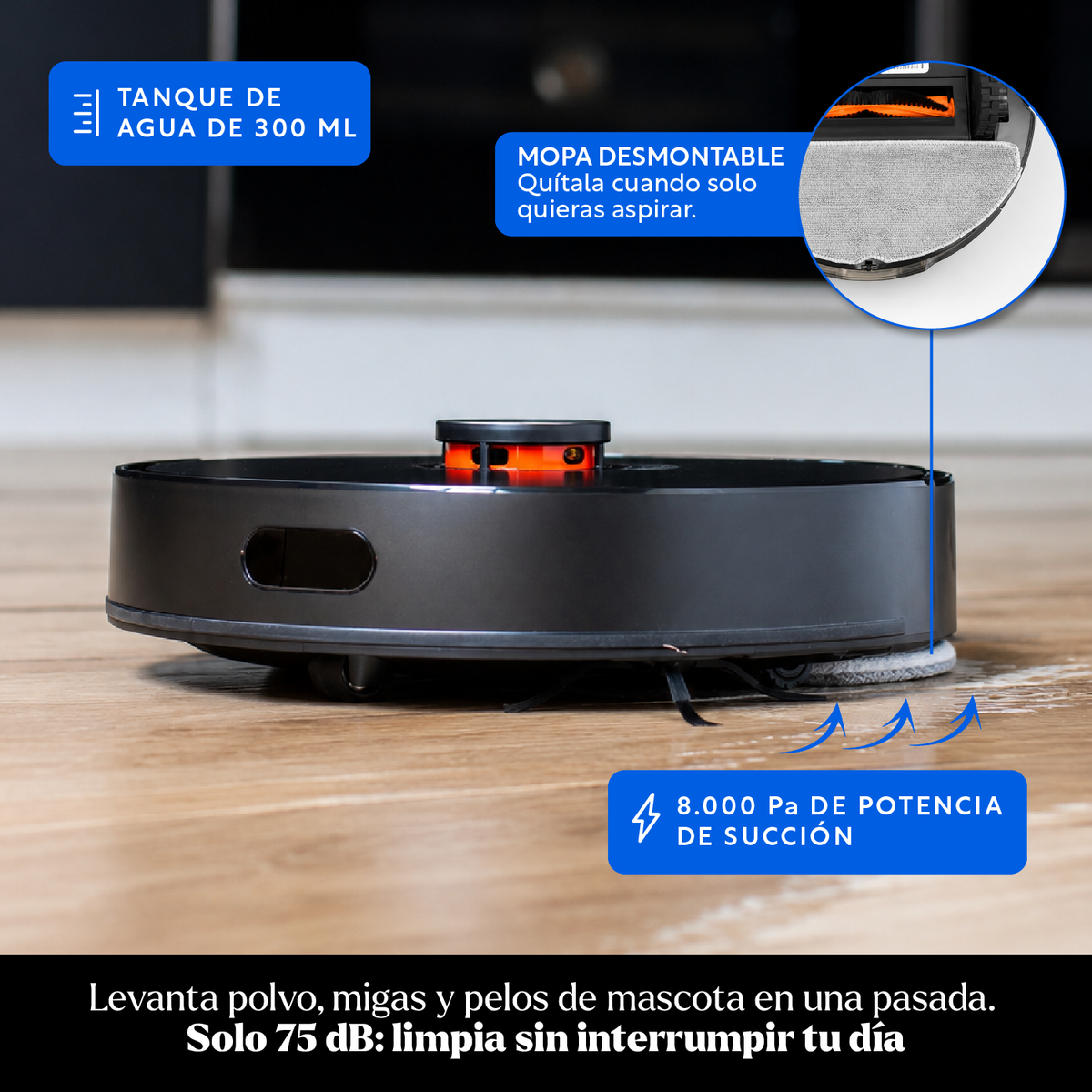 Aspiradora Robot SmartClean 360 Prime con Estación de Autovaciado