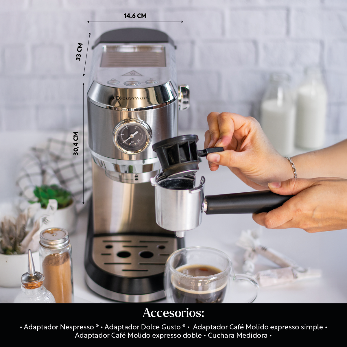 Cafetera Cápsulas Espresso Verona Coffee 4 en 1 EasyWays