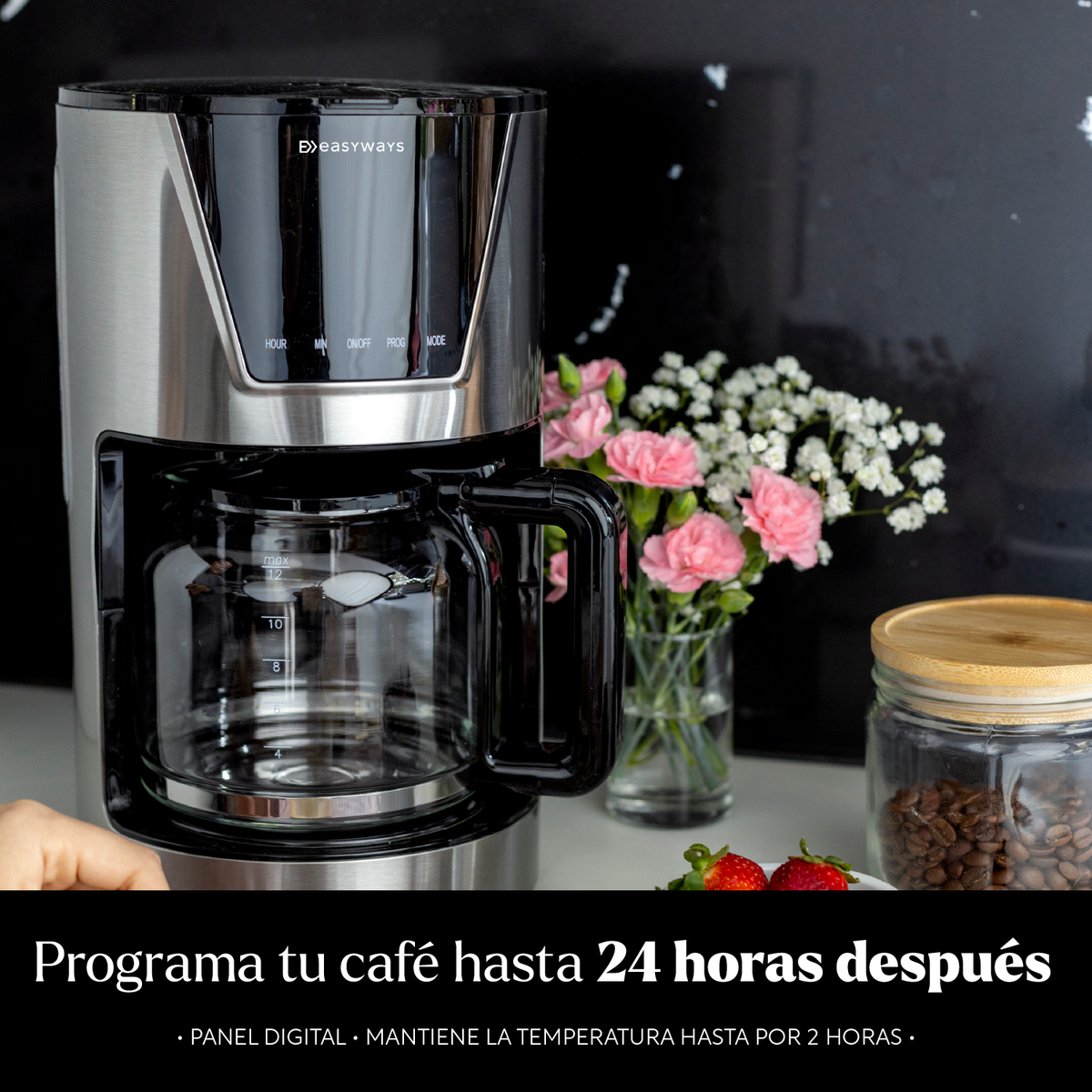 Cafetera de Filtro Goteo Sicilia 12 Tazas EasyWays