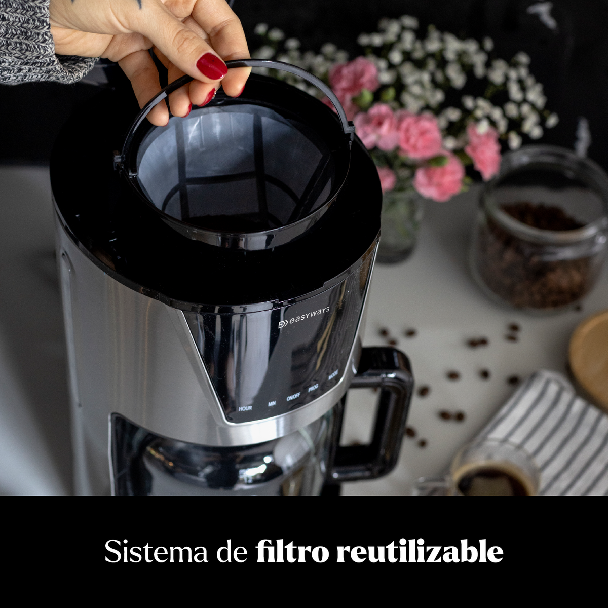 Cafetera de Filtro Goteo Sicilia 12 Tazas EasyWays