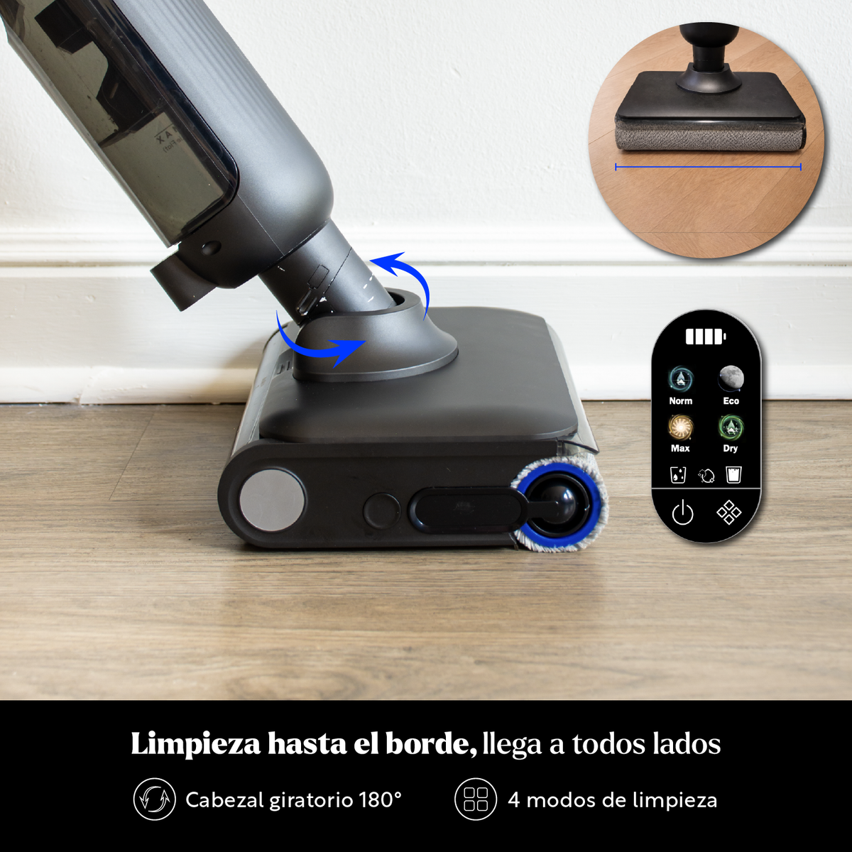 Aspiradora Vertical Inalámbrica Trapea HydroSweep EasyWays
