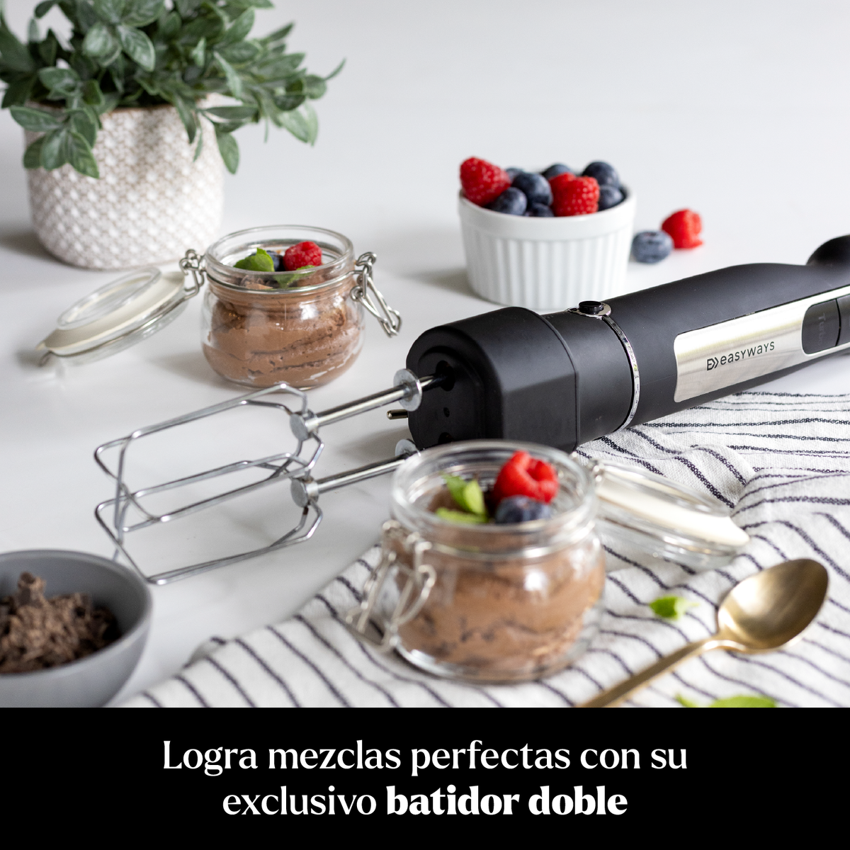 Minipimer Full 6 en 1 Batidora Inmersión Picadora EasyWays