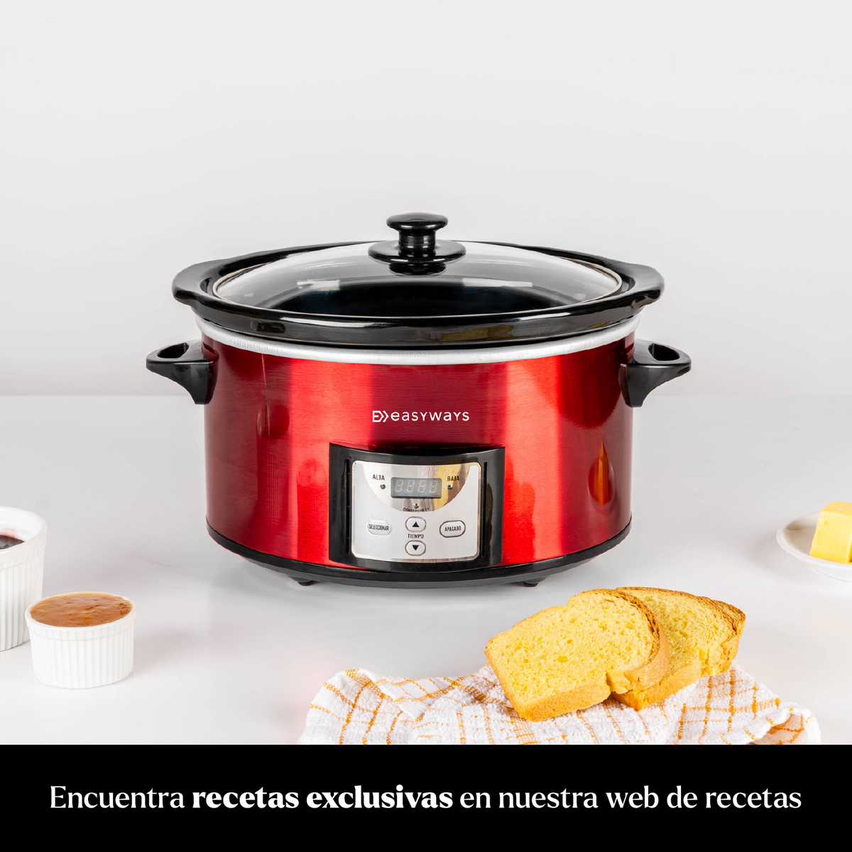 Olla Eléctrica Cocción Lenta Slow Pot Mini 3,8 L EasyWays