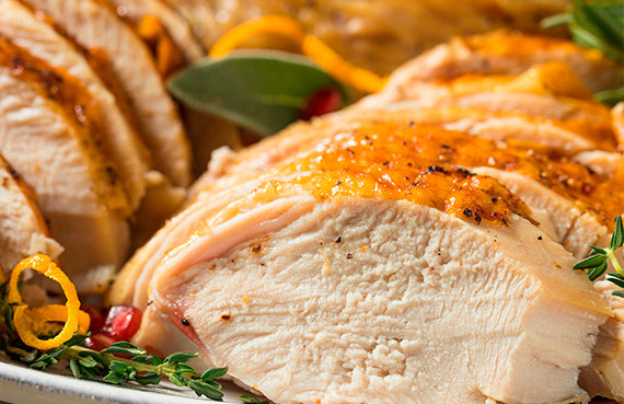 Trutro de pavo al limón y naranja