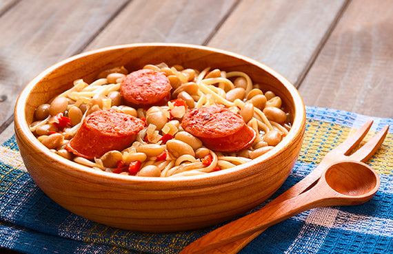 Porotos con riendas a presión