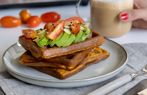 Waffles de Zanahoria