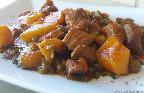 Ragú de cerdo a presión