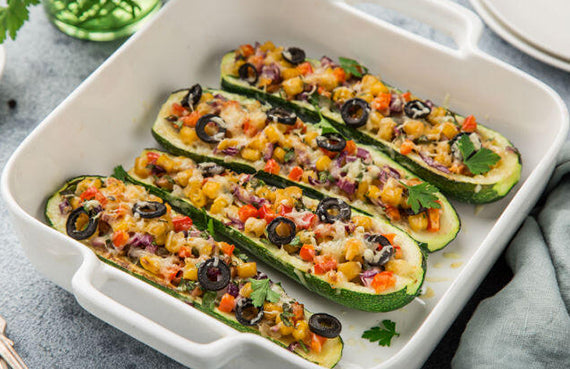 Zapallo italiano relleno a presión