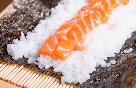 Arroz de sushi a presión