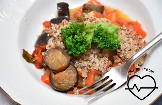 Quinoa con verduras asadas