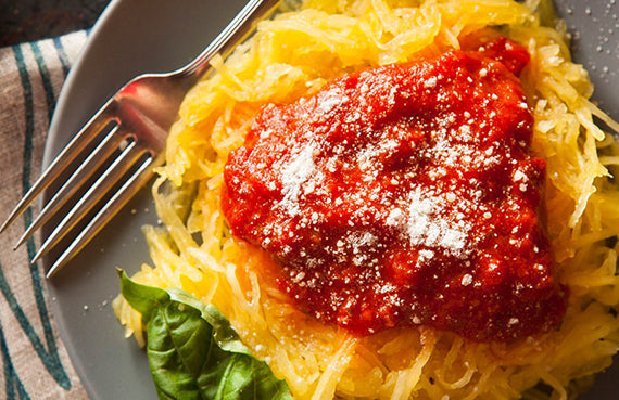 Zapallo spaghetti a presión