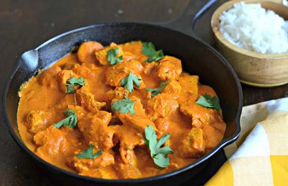Pollo tikka masala a presión