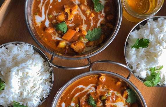 Curry de garbanzos a presión