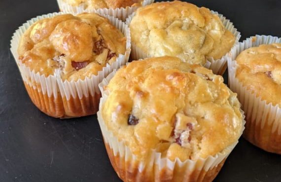 Muffins de jamón y champiñones