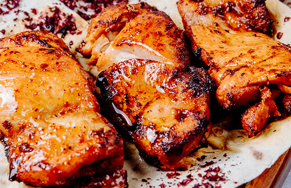 Pollo glaseado