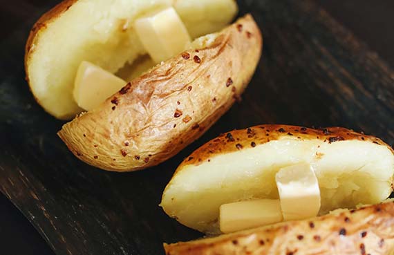 Papas cocidas a presión