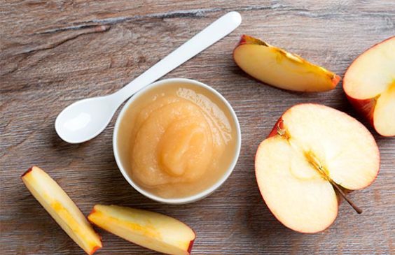 Compota de pulpa de manzana