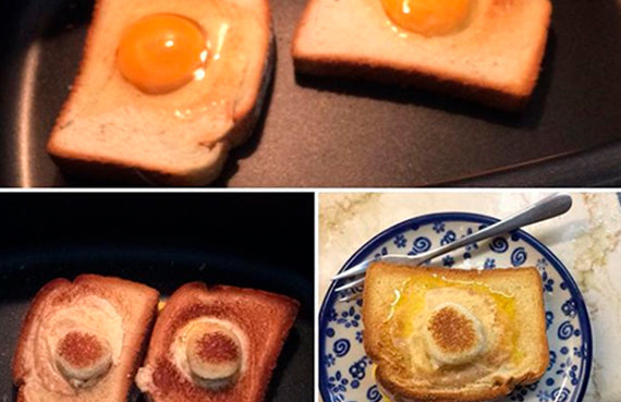 Huevos al revés