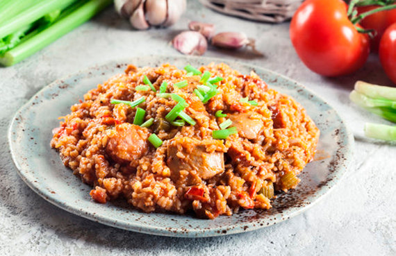 Arroz a la catalana a presión