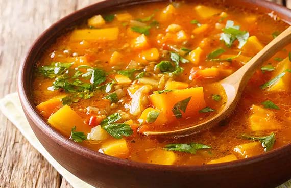 Estofado vegano de camote a presión