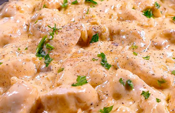 Pechugas de pollo a la crema