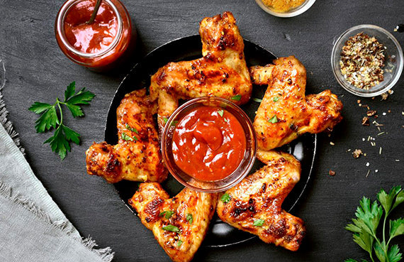 Alitas de pollo BBQ a presión