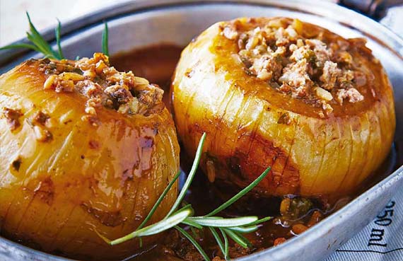 Cebolla rellena