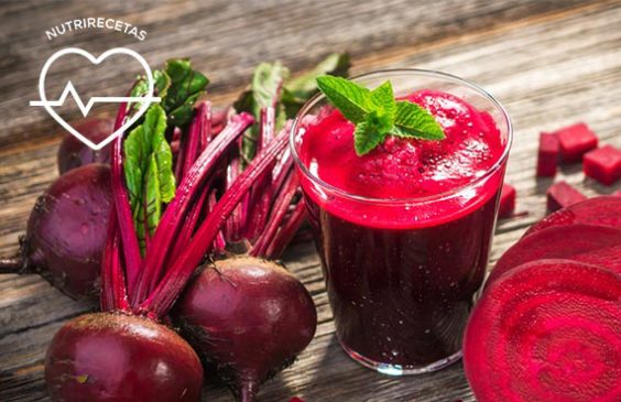 Jugo energético de betarraga