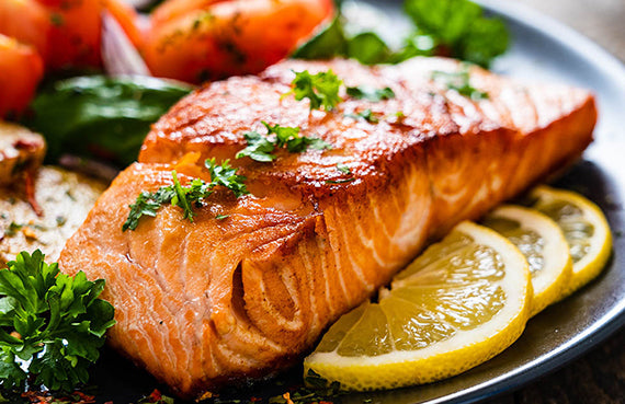 Salmón asado