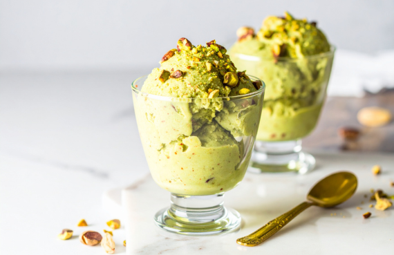 Helado de pistacho