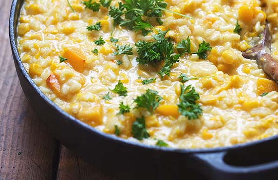 Risotto de choclo a presión