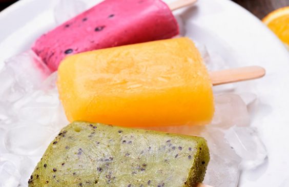 Helado de frutas o verduras