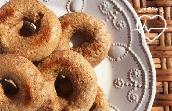Rosquillas saludables en almíbar
