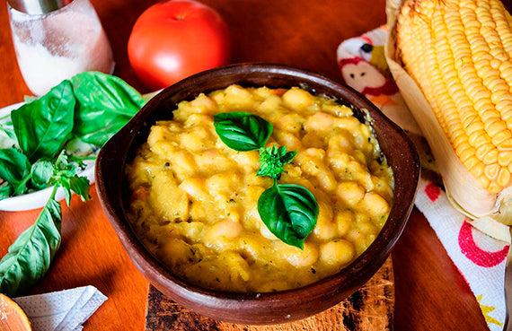 Porotos con mazamorra