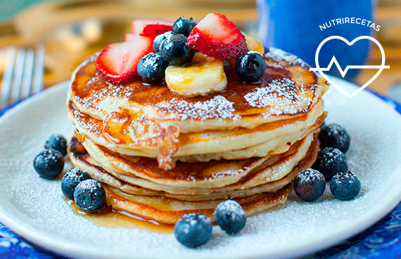 Pancakes de avena y plátano
