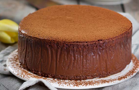 Tarta trufada de chocolate