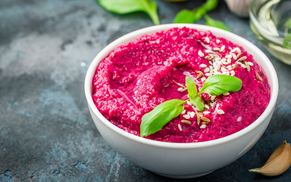 Hummus de betarraga