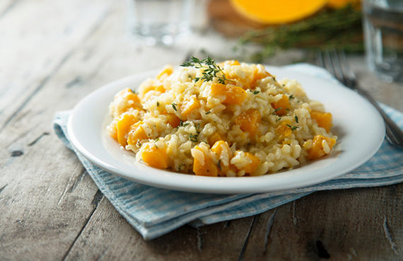 Arroz integral con zapallo
