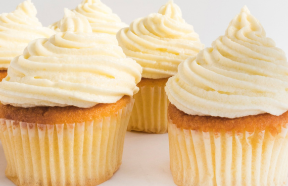 Cupcakes navideños de jengibre